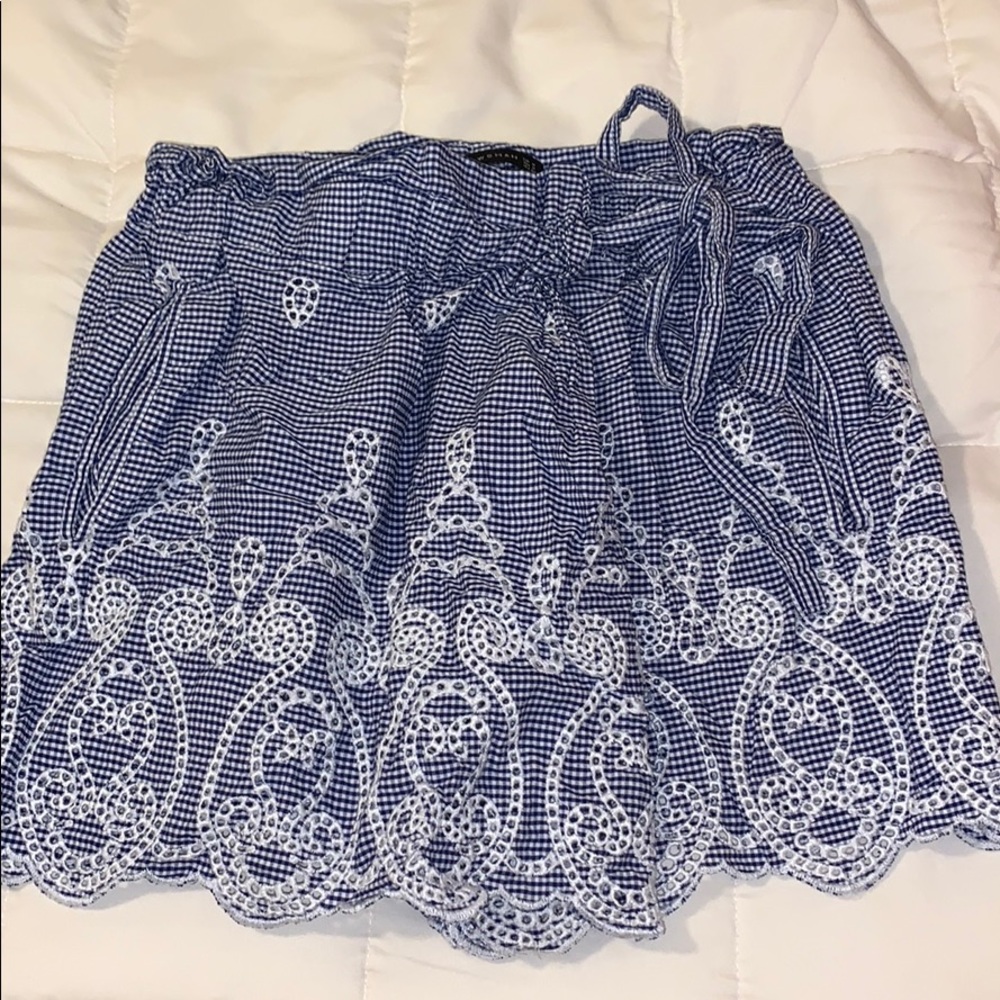 Gingham skort